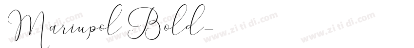 Mariupol Bold字体转换